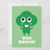 Je Rock Happy Broccoli-bemoedigingskaart Kaart (Voorkant)