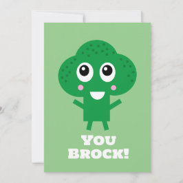 Je Rock Happy Broccoli-bemoedigingskaart Kaart
