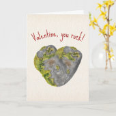 Je Rock Hart Valentijn  Kaart (Gele Bloem)