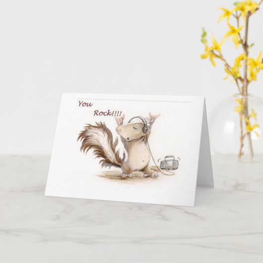 JE "ROCK MY WHOLE WORLD" HOUDT VAN JE VERJAARDAG KAART (Gele Bloem)