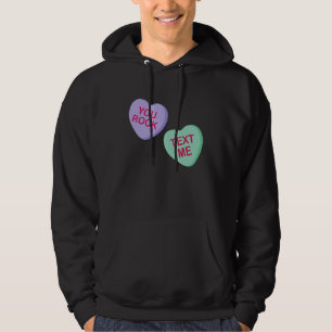 Je Rock Text Me Valentijnsdag Snoep Convers Hoodie