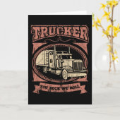 JE ROCK WE ROLL Trucker Big Rig Truck Kaart (Gele Bloem)