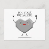 Je rockt mijn wereld Gelukkige Valentijnsdag | FEE Feestdagenkaart (Voorkant)