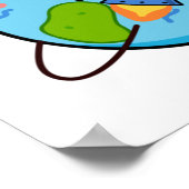 Je rockt op mijn wereld Grappige Rocket Pun Poster (Hoek)