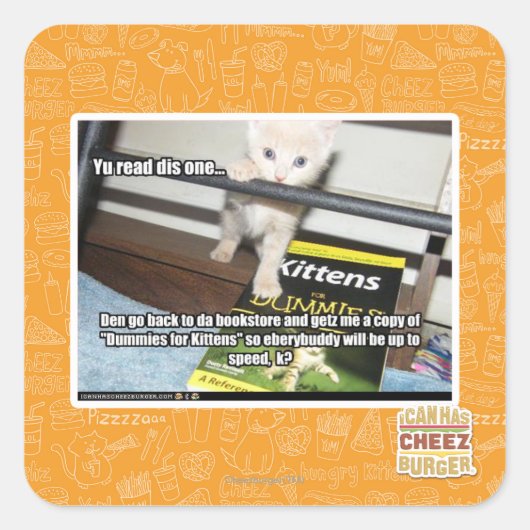 Je rode is er één. vierkante sticker (Voorkant)