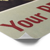 Je Rode Kruis staat aan zijn kant Poster (Hoek)