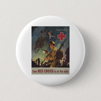 Je Rode Kruis staat aan zijn kant Ronde Button 5,7 Cm