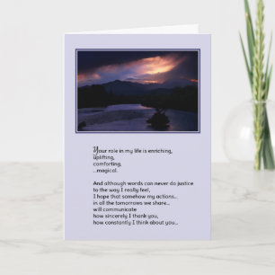 Je rol in mijn leven... bedankkaart