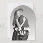 Je romantische foto Beste dag ooit Kaart (Achterkant)