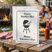 Je rookt heet! Grappige BBQ Valentijnsdag Kaart
