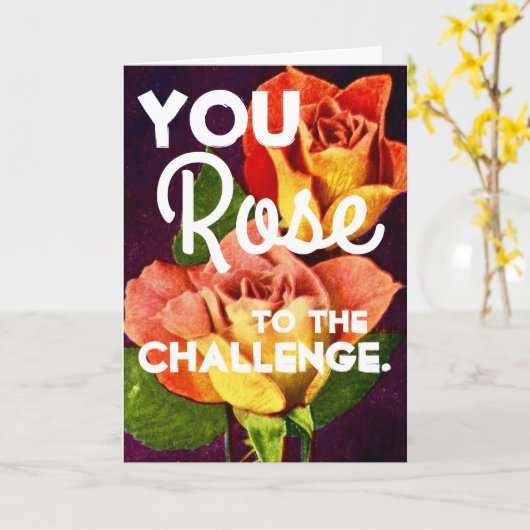 Je ROOS voor de challenge Gefeliciteerd Kaart (Gele Bloem)