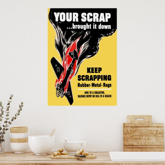 Je rotzooi heeft het neergehaald. poster (Keuken)