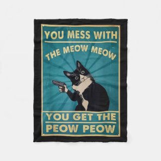 Je Rotzooit Met De Meow Meow Je Krijgt Deze Peow P Fleece Deken