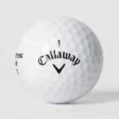 'Je Routine is Je Pantser' Motiverend Cadeau Golfballen (Logo)