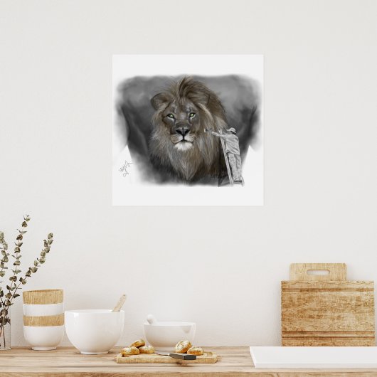 Je rug bekijken poster (Keuken)