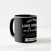 Je ruikt naar Drama en hoofdpijn Mok (Voorkant links)