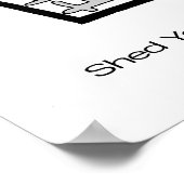 Je schaamte schetsen poster (Hoek)