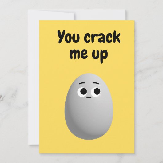 Je scheurt me schattig ei op, Gekke Fun Easter Kaa Kaart (Voorkant)