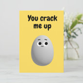 Je scheurt me schattig ei op, Gekke Fun Easter Kaa Kaart (Staand voorkant)