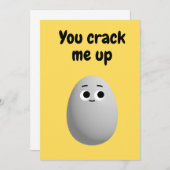 Je scheurt me schattig ei op, Gekke Fun Easter Kaa Kaart (Voorkant / Achterkant)