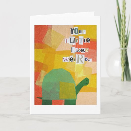 Je schildpad ziet er raar uit kaart (Voorkant)