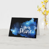 Je schittert gevouwen Wenskaart Kaart (Gele Bloem)