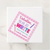 Je schrijft gewoon Valentijnsdag Bedankjes Labels (In situ)