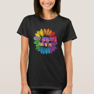 Je seksualiteit is prima bi me biseksueel Motivati T-shirt