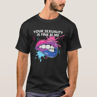 Je seksualiteit is prima bij mij Biseksueel Biseks T-shirt