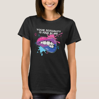 Je seksualiteit is prima bij mij Biseksueel Biseks T-shirt