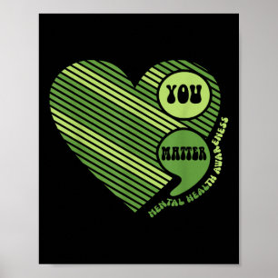 Je Semicolon Geestelijke Gezondheid Bewustzijn Ins Poster