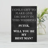 Je service als beste man-aanvraag kaart (Staand voorkant)