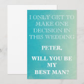 Je service als beste man-aanvraag kaart (Voorkant / Achterkant)