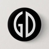Je Simply Monogram Ideeen 1 Ronde Button 5,7 Cm (Voorkant)