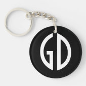 Je Simply Monogram Ideeën 1 Sleutelhanger (Voorkant)