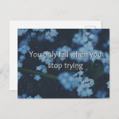 Je slaapt alleen als je stopt met het afdrukken va briefkaart (Voorkant / Achterkant)