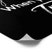 je slaapt alleen als je stopt met proberen poster (Hoek)