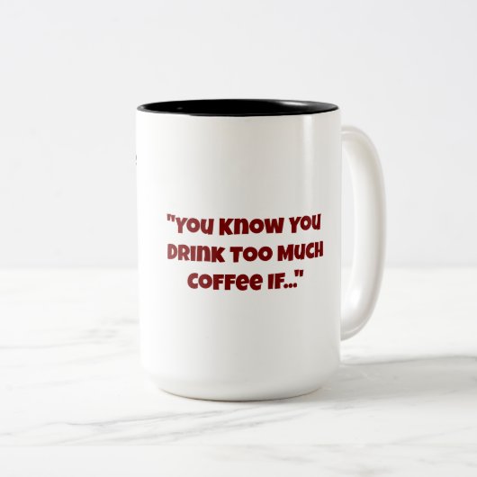 "Je slaapt met je ogen open" Funny Coffee Mok (Voorkant rechts)