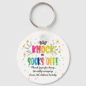 Je slaat mijn sokken af! sleutelhanger (Achterkant)