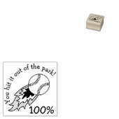 Je sloeg het uit het park! rubberstempel (Gestempeld)