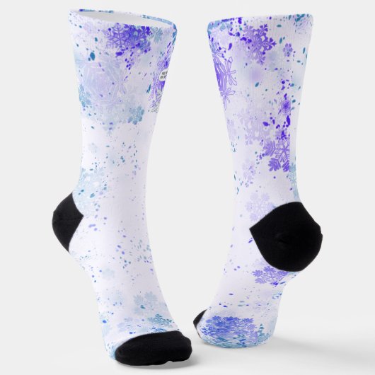 Je Smelt Mijn Hart Sneeuwvlokken Sokken (Gebogen)