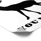 Je sms'te naar grappig jachtPoster Poster (Hoek)