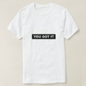 Je snapt het t-shirt (Design voorkant)