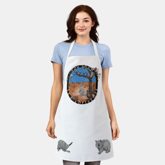 Je sneeuwt het met Kerstmis, Aussie buiten Schort (Gedragen)