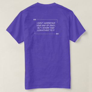 Je soort van gekke Paarse T-shirt