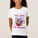 Je spin mijn droom t-shirt<br><div class="desc">Je spin My Dreidel t-shirt,  kaarten en knoppen zijn geweldige Chanoekah cadeaus voor dat speciale iemand. Dreidel,  dreidel,  dreidel... </div>