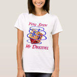 Je spin mijn droom t-shirt<br><div class="desc">Je spin My Dreidel t-shirt,  kaarten en knoppen zijn geweldige Chanoekah cadeaus voor dat speciale iemand. Dreidel,  dreidel,  dreidel... </div>