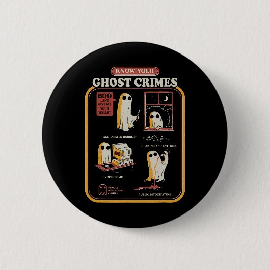 Je spookmisdaden Grappige Halloween Ronde Button 5,7 Cm (Voorkant)