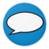 Je spraakballon leuk retro stripboek keramische knop (Voorkant)