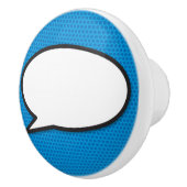 Je spraakballon leuk retro stripboek keramische knop (Rechts)